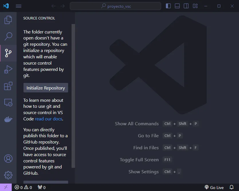 seccion de control de versiones